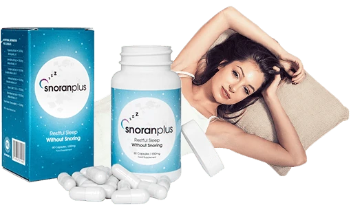 Mujer experimentando un sueño tranquilo y sin ronquidos gracias a Snoran Plus